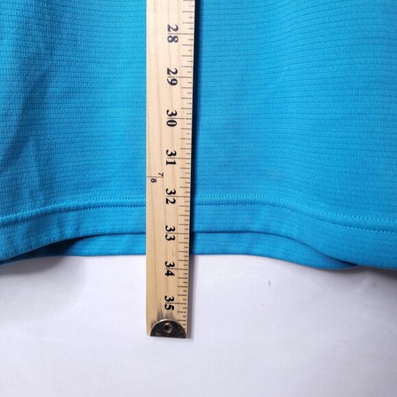 Under Armour Polo Shirt Mens XLT Teal Performance Loose HeatGear Tech - Picture 8 of 13